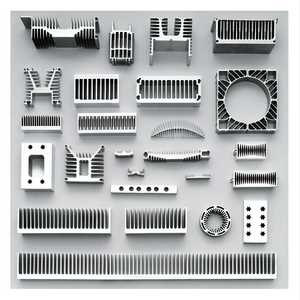 Varios disipadores de calor en forma de aluminio industrial Perfil de extrusión personalizada