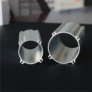 Tipo de cilindro de plata Perfil extruido de metal de aluminio