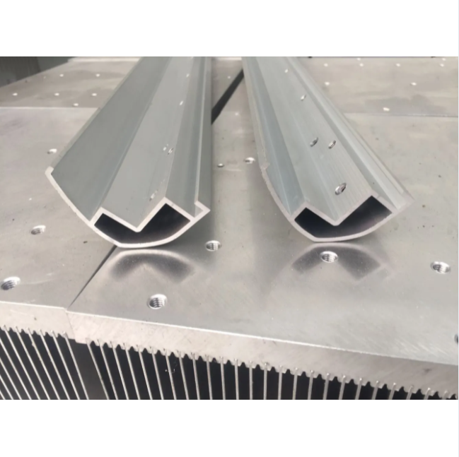 Perfil de tallo anodizado de plata de aluminio industrial Perfil extruido