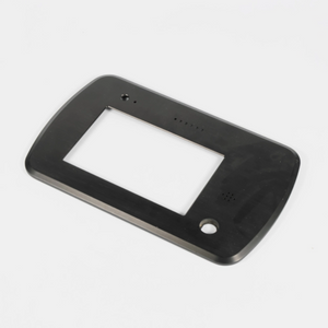 Perfil personalizado de extrusión de panel frontal de aluminio anodizado negro