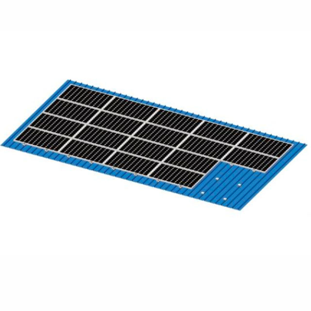 Sistema de montaje solar de aluminio ajustable para suelo de techo